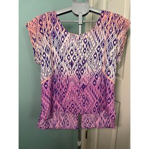 Women's American Eagle Outfitters Ikat Top‎ Sz large #178